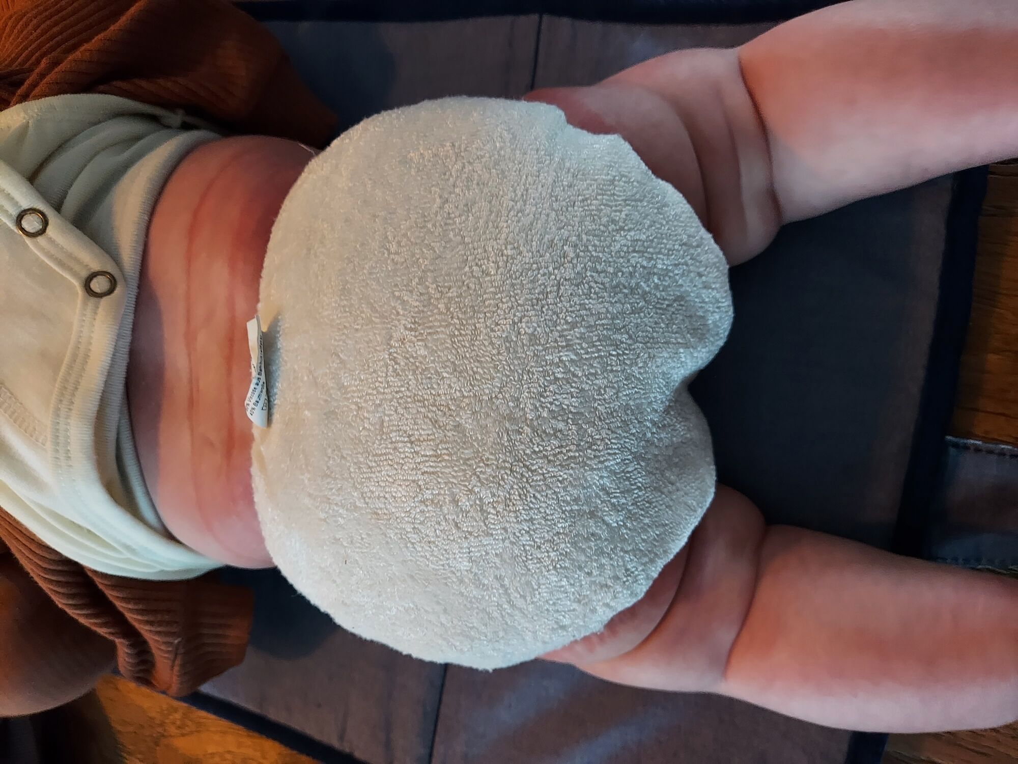 A real photo of Bamboo Diaper White Newborn by Nicolet (2)