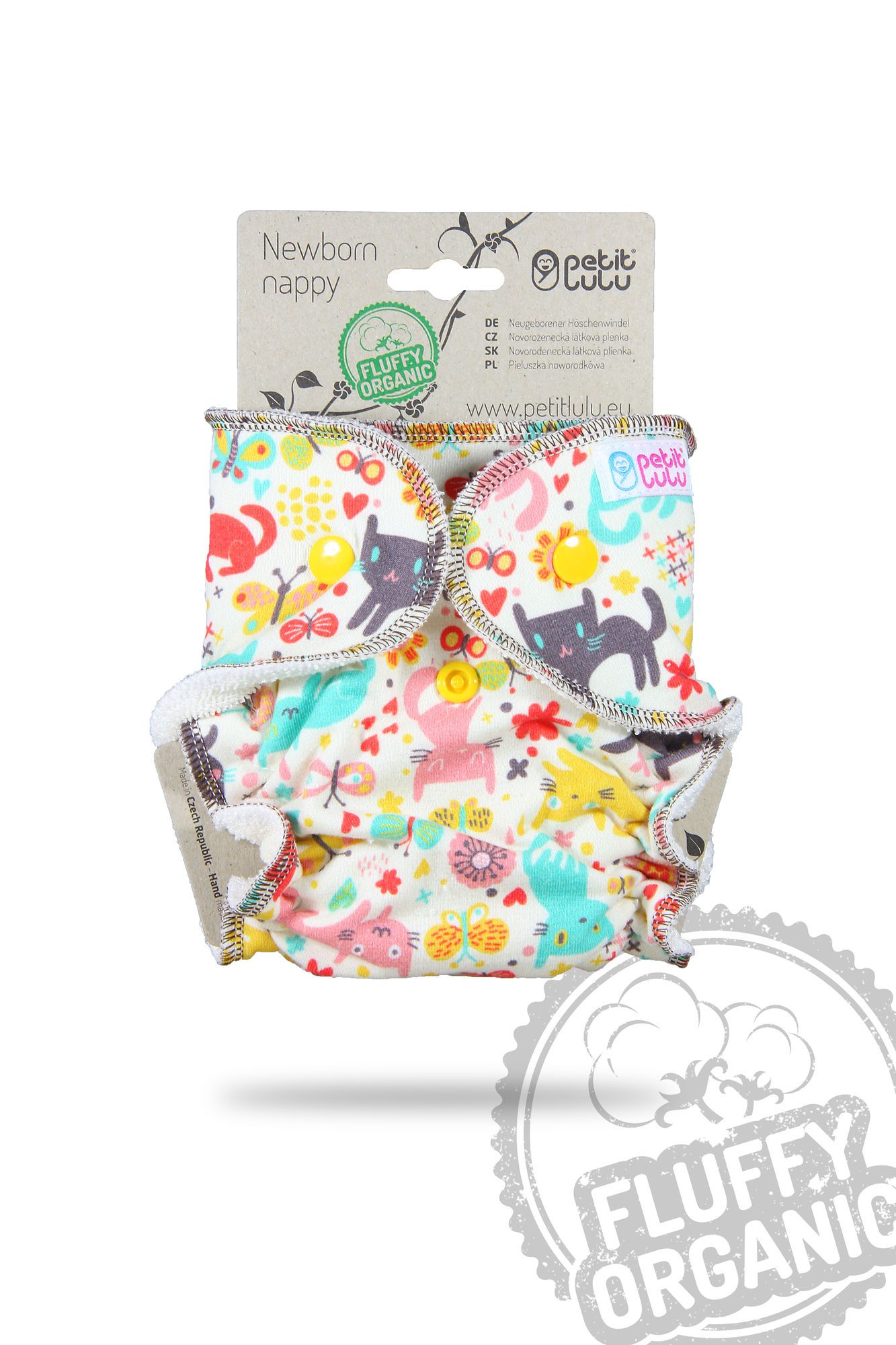 Petit Lulu Fluffy Organic fitted diapers 