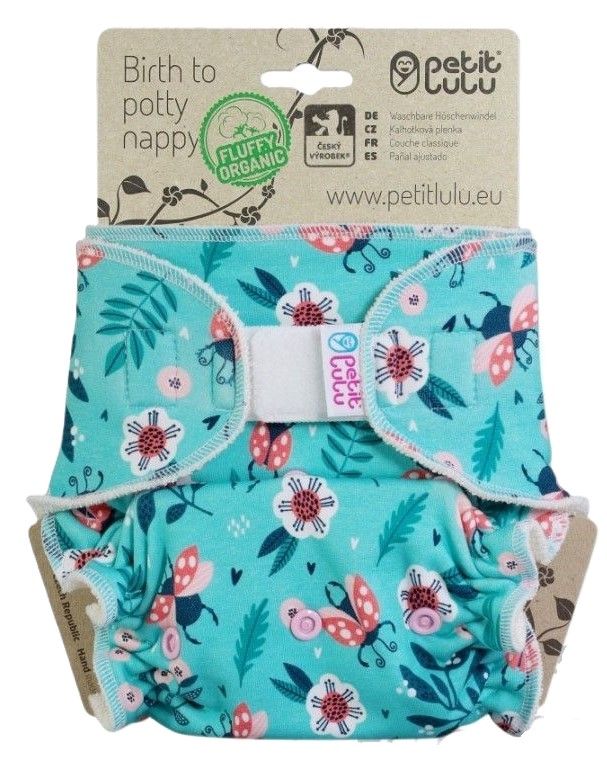 One Size Fluffy Organic (4-15 kg) Hook&Loop 