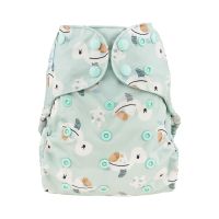 Cozy Turtoise Blümchen One Size overbroekje drukknoopjes