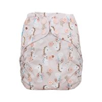 Sweet Seahorse Blümchen One Size overbroekje drukknoopjes