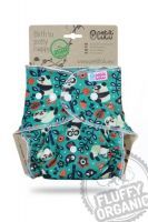 Fluffy Organic Diaper Pandas with Snaps