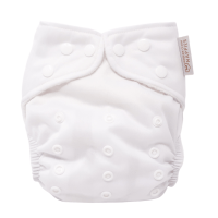 Pure White One Size AIO luier Modern Cloth Nappies