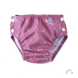 Swim diaper Turtle Mauve Popolini