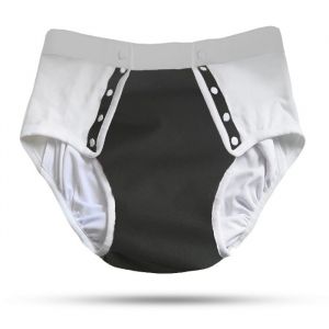 Threaded Armor Zwart met drukknoopjes sluiting Super Undies