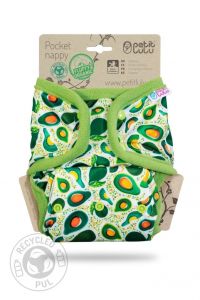 Avocado pocketluier drukknoopjes Petit Lulu