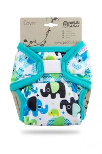 Petit Lulu XL overbroekje olifantjes blauw