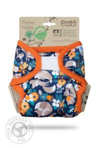 Fox family velcro pocket diaper Petit Lulu