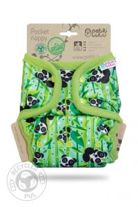 Pandaberen pocketluier drukknoopjes Petit Lulu