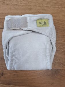 Gebruikt - Bamboeluier Wit Newborn met gebrek