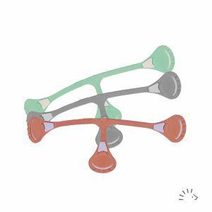 Snappi diaper clip (1 piece) - Grey