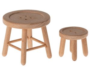 Maileg tafel en kruk set