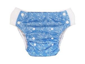 Natural Blue optrekluier Blümchen