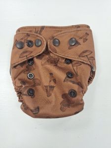 Gebruikt - Newborn AIO Mushrooms, zwemluier of poppenluier