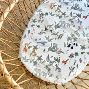 Waterproof Fitted Sheet for crib Wild Ones from Cloth Bums
