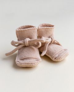 Apricot Hvid booties wollen slofjes