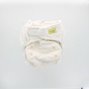 Gewassen - Bamboeluier Wit Klittenband