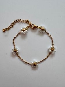 ByMelo armband Flower Wit