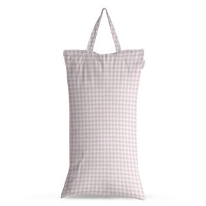 Lilac Gingham XL wetbag Modern Cloth Nappies