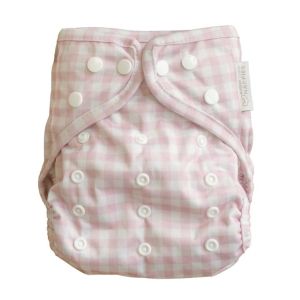 Cover Rose Gingham Modern Cloth Nappies Wrap