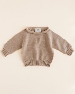 Hvid Sweater Georgette Sand